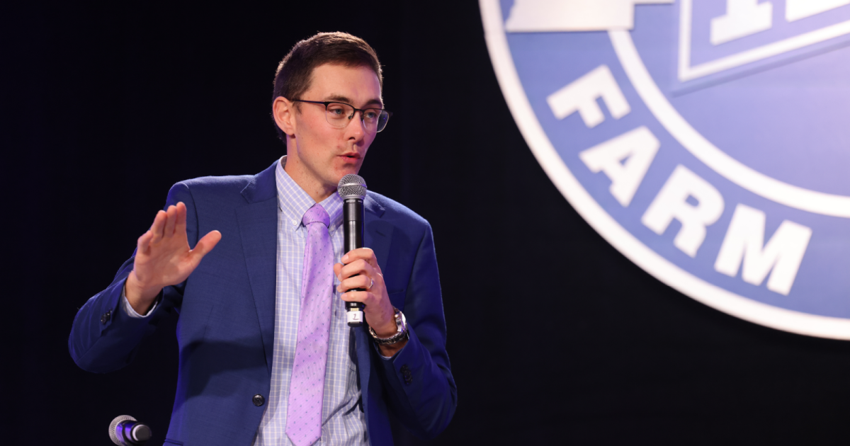 Cody Burke of Franklin County selected as the winner of Kentucky Farm Bureau's 2025 Discussion Meet