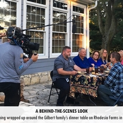 A fun day of filming wrapped up around the Gilbert family's dinner table on Rhodesia Farms in Harrodsburg, Ky.