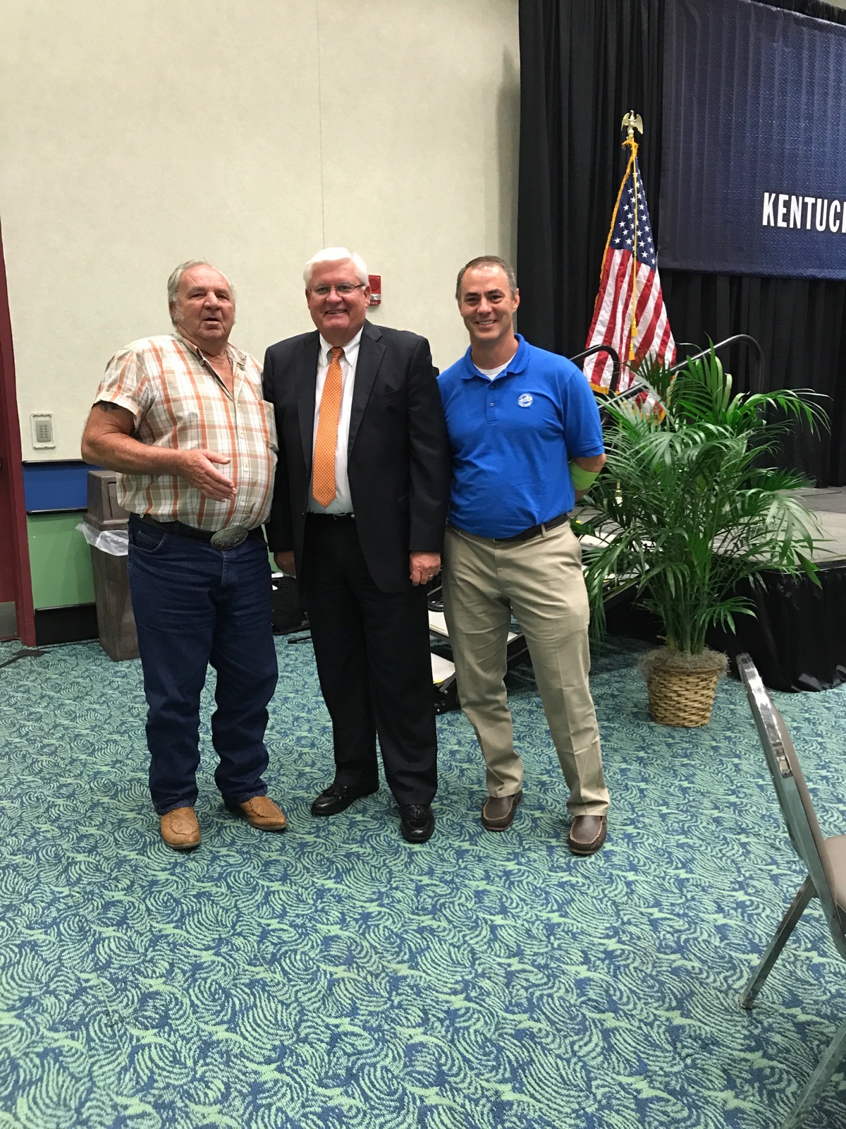 BCFB President Ray Sammons, KFB President Mark Haney, Boyd County Farm Bureau Agency Manager Bryan Carroll. BCFB President Ray Sammons, KFB President Mark Haney, Boyd County Farm Bureau Agency Manager Bryan Carroll.