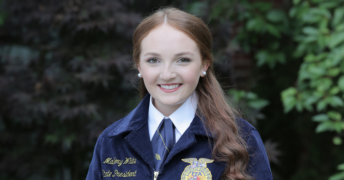 2020-2021 Kentucky FFA President Mallory White -2021 Kentucky FFA President Mallory White