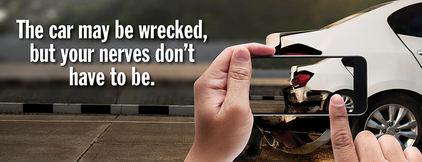 The car may be wrecked, but your nerves don't have to be - Claims Information