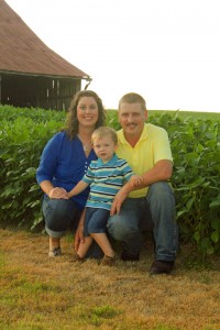 Brad and Karen Hines, 2015 OYFF finalists, on their farm in Hart County.